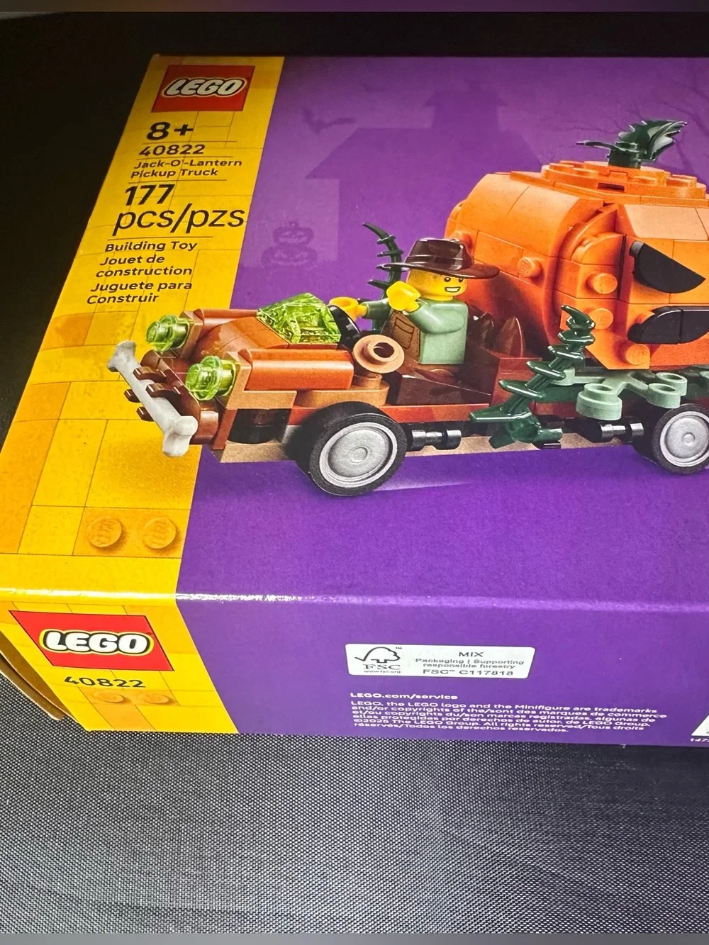 LEGO 40822 Jack-O’-Lantern Pickup Truck Halloween 177 Pieces NIB